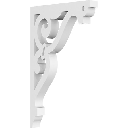 Ekena Millwork Finley Architectural Grade PVC Bracket, 5/8"W X 4 1/2"D X 7"H BKTP01X04X07FI